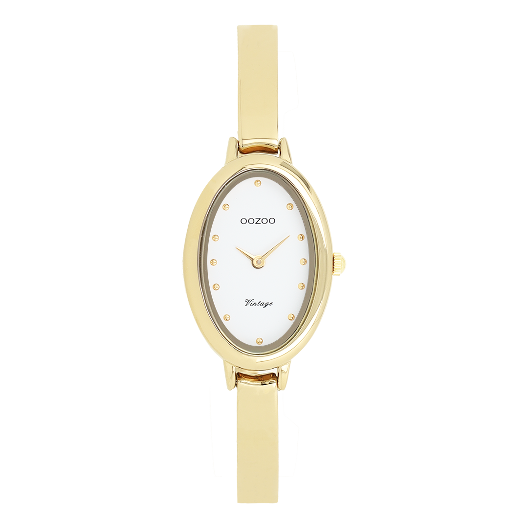 Gold coloured OOZOO watch with bangle - C20462