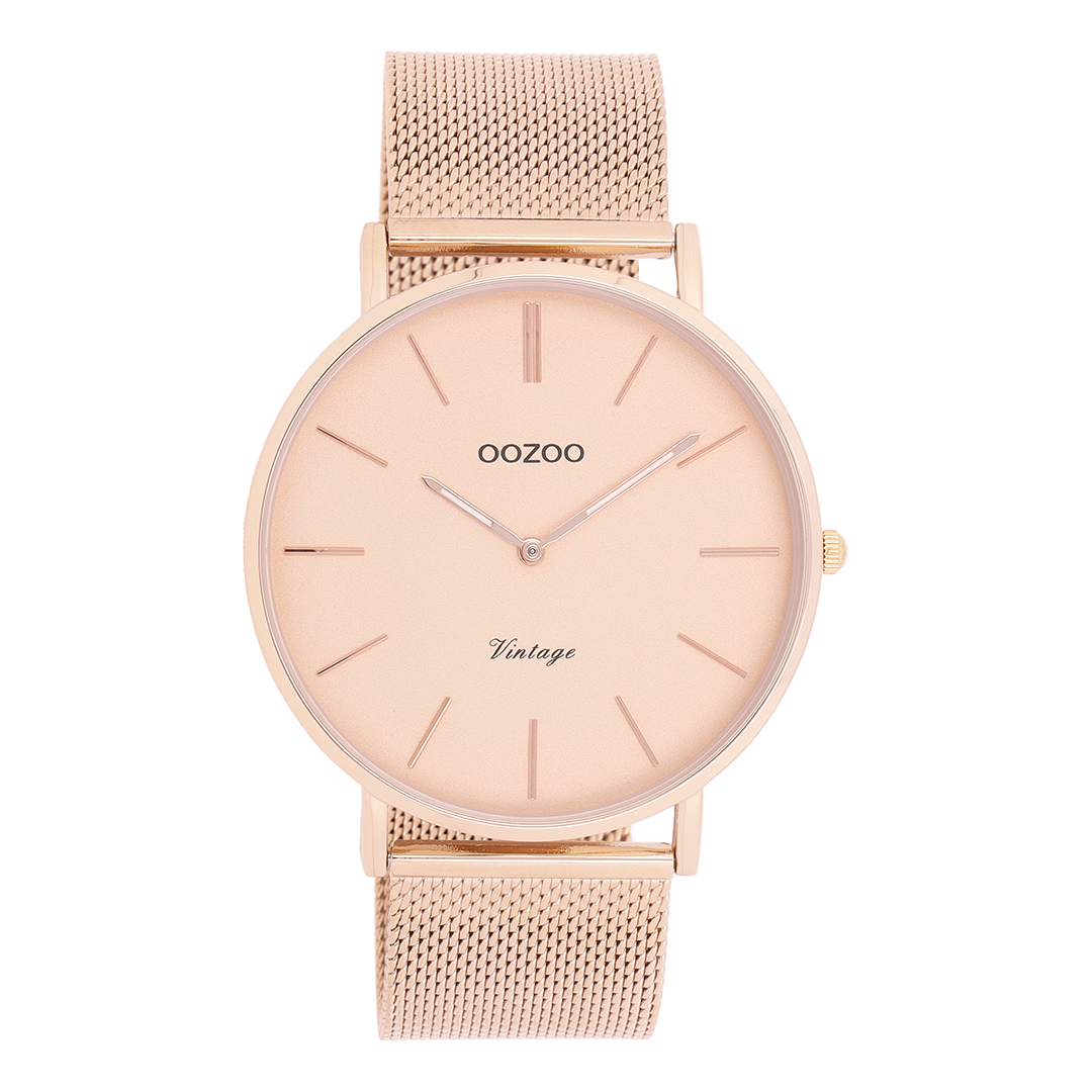 OOZOO Vintage Classics C9916 rose coloured watch strap