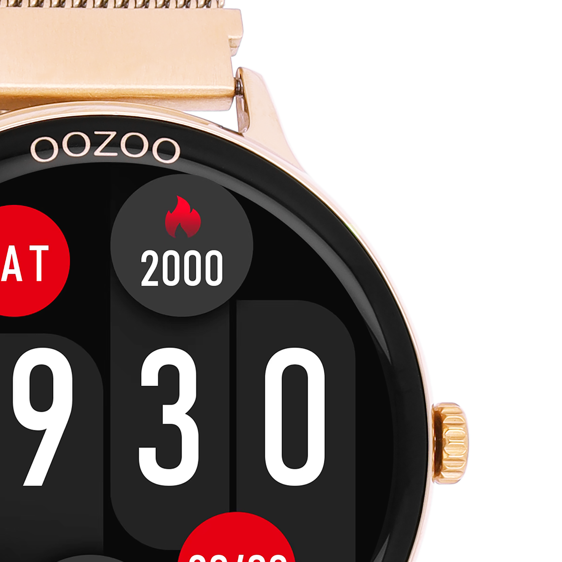 OOZOO Smartwatches Q00138 rose gold coloured watch rose gold coloured strap