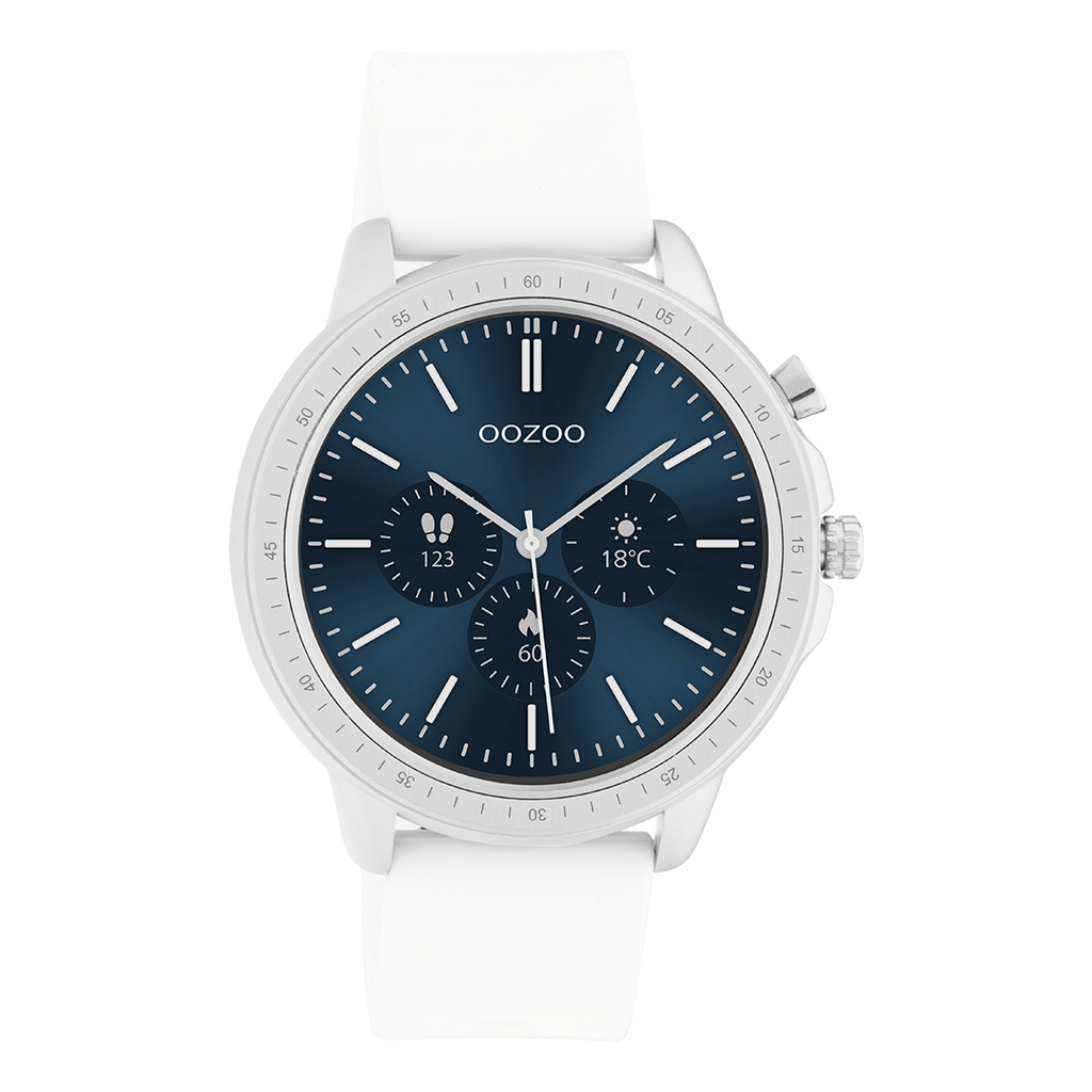 OOZOO Smartwatches Q00305 silver coloured watch strap